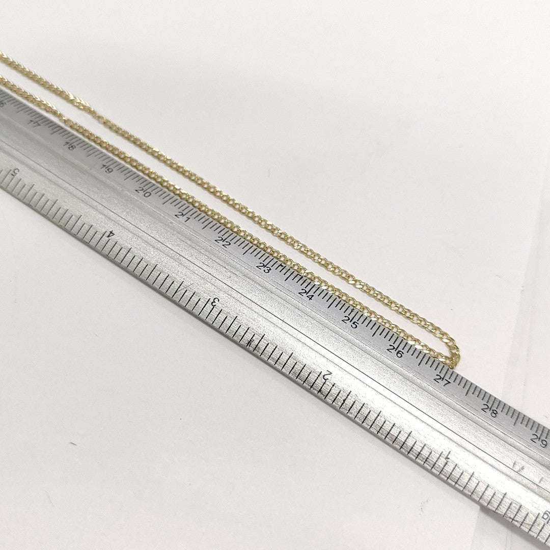 CADENAS TEJIDO BARBADA ORO 10K 55 CM 3.8 GR (NUEVO)