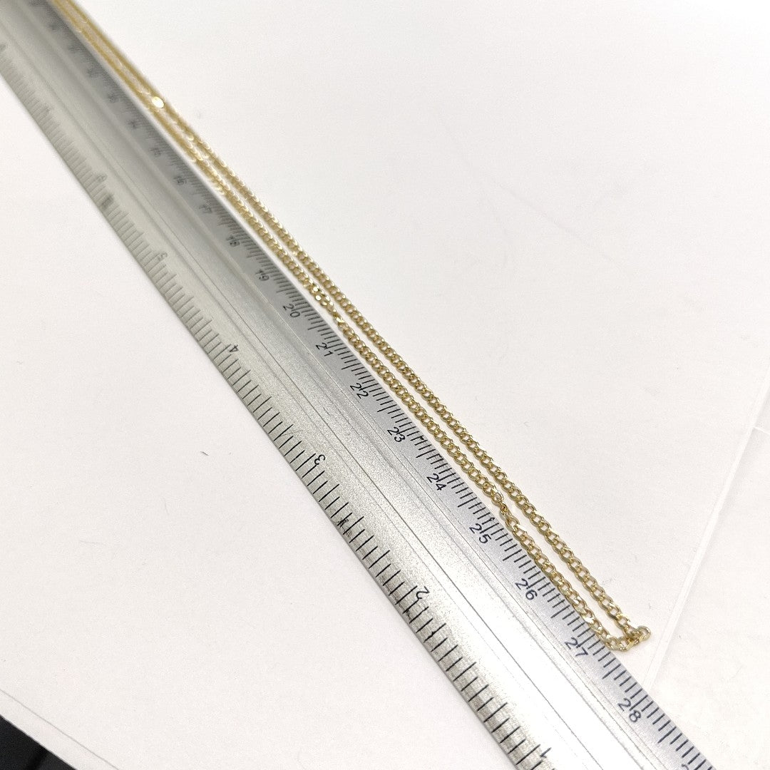CADENAS TEJIDO BARBADA ORO 10K 55 CM 3.9 GR (NUEVO)