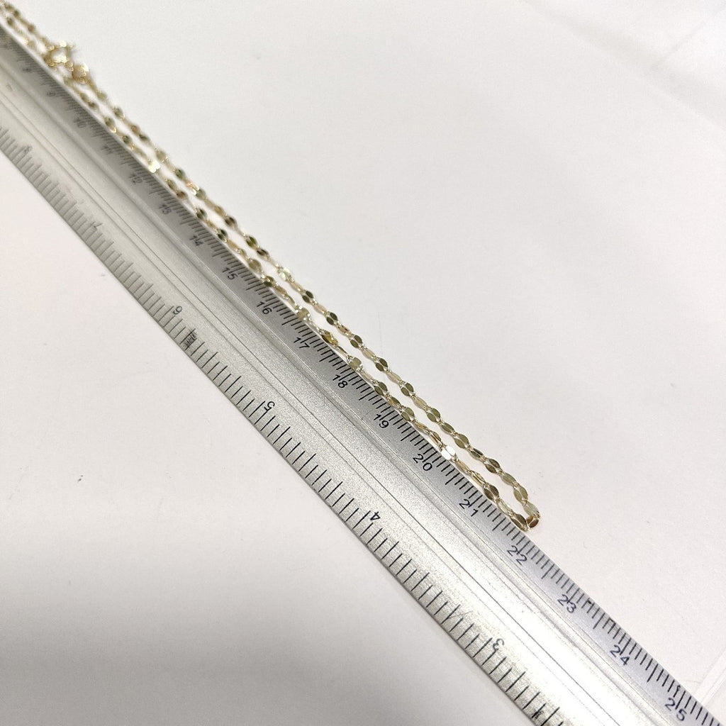 CADENAS TEJIDO ESPECIAL ORO 10K 40 A 45 CM 1 GR (NUEVO)