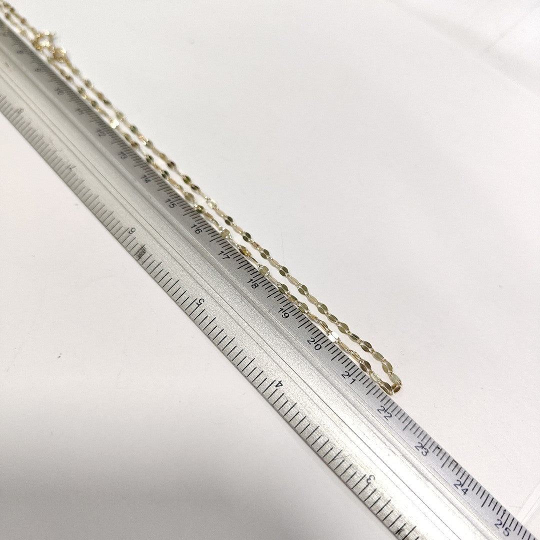 CADENAS TEJIDO ESPECIAL ORO 10K 40 A 45 CM 1 GR (NUEVO)