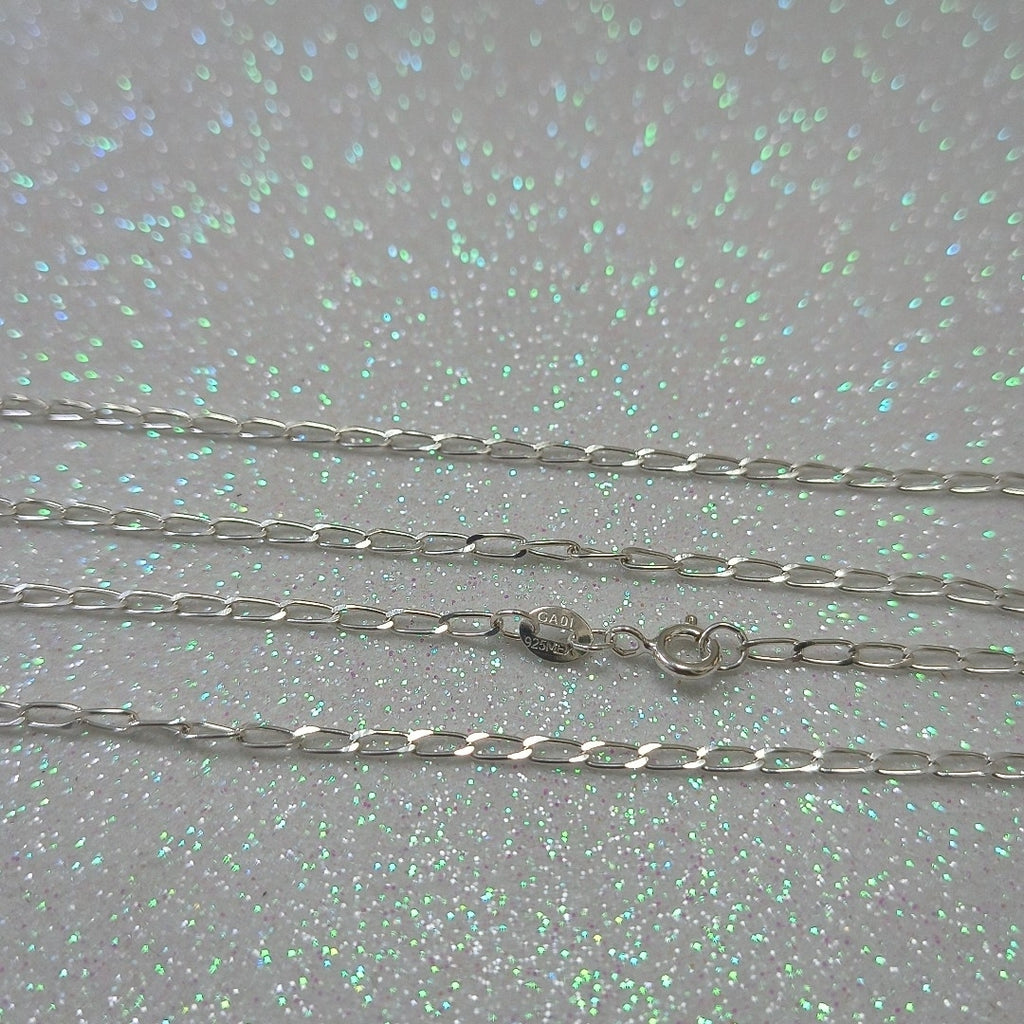 CADENA TEJIDO ESLABONES PLATA .925 55 CM 2.9 GR (NUEVO)