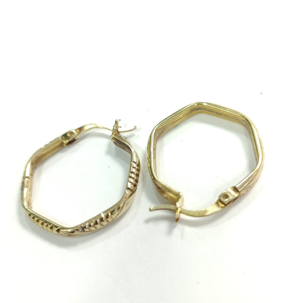 ARRACADAS PAR ORO 10 K 2.4 GRMS (SEMINUEVO)