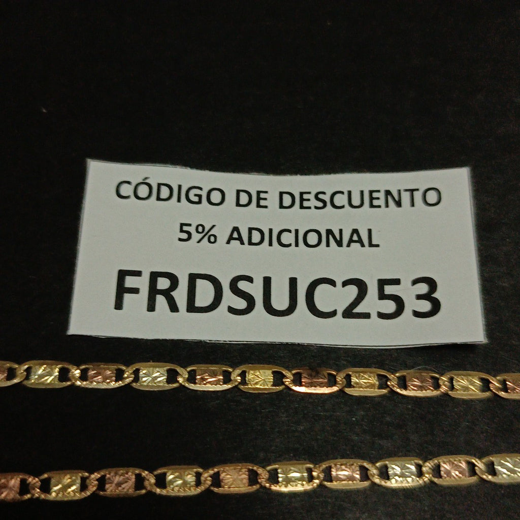 CADENA, CRUZ ORO 10 K 12 GRMS (SEMINUEVO)