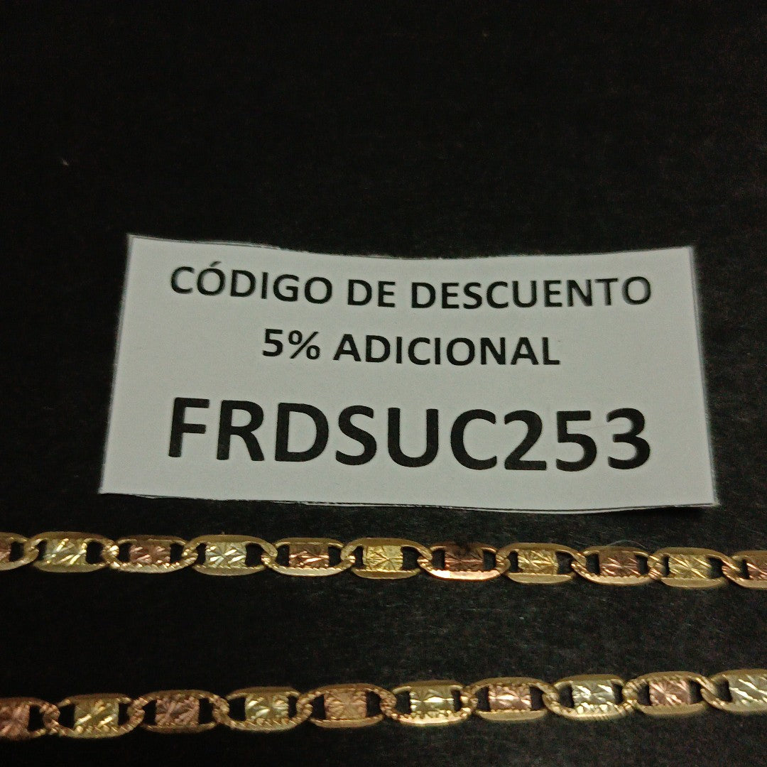 CADENA, CRUZ ORO 10 K 12 GRMS (SEMINUEVO)