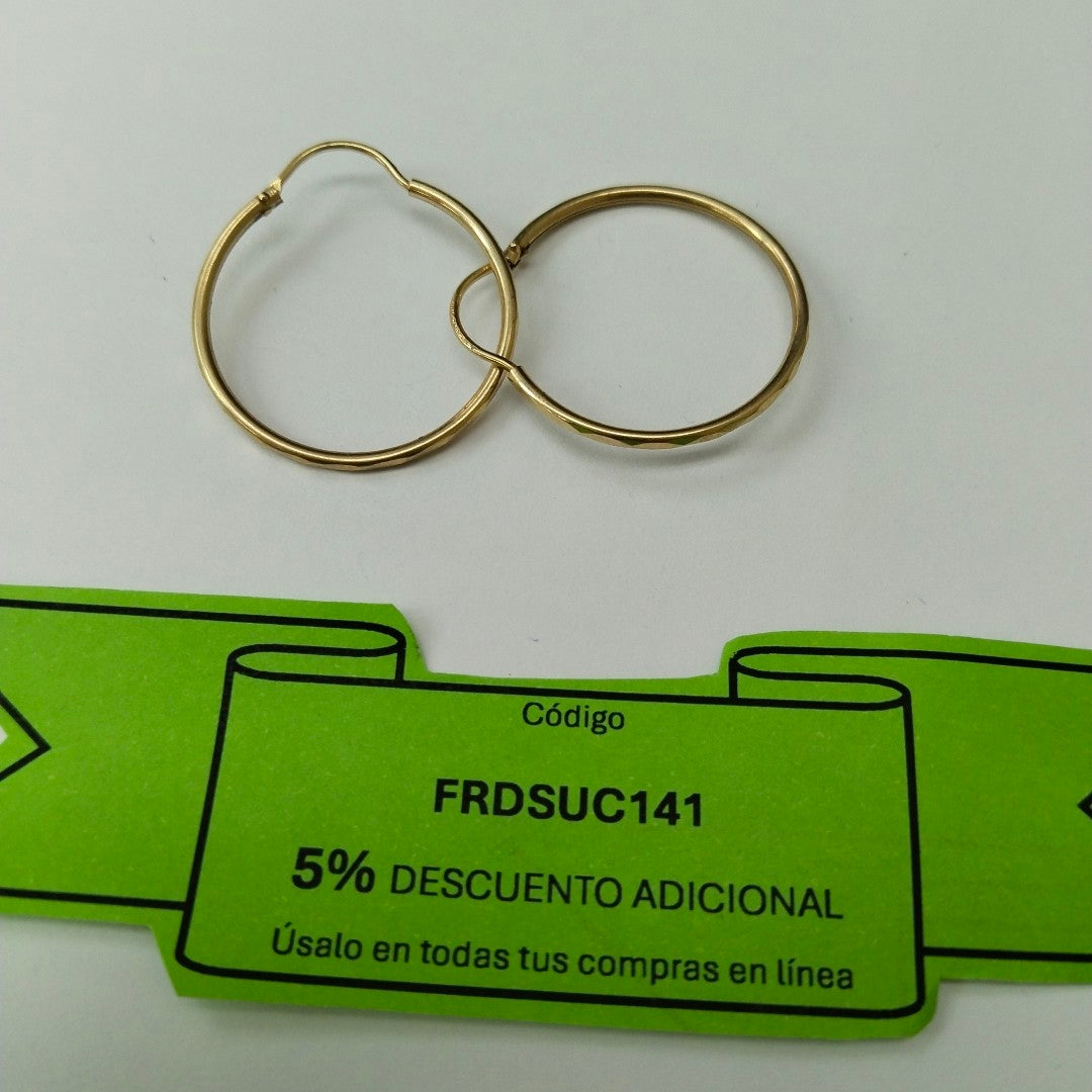 ARRACADAS PAR ORO 10 K 1.3 GRMS (SEMINUEVO)