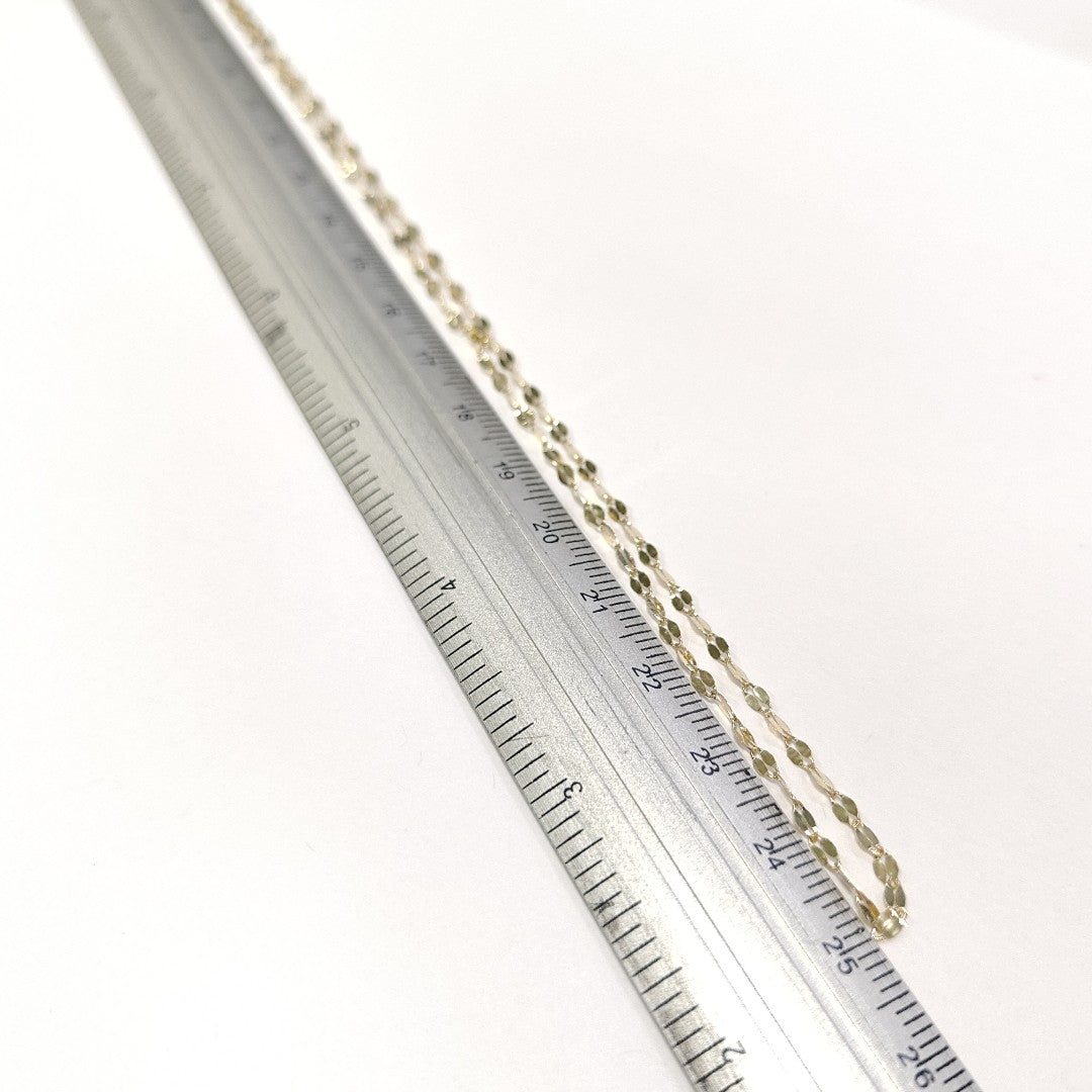 CADENAS TEJIDO ESPECIAL ORO 10K 50 CM 1 GR (NUEVO)