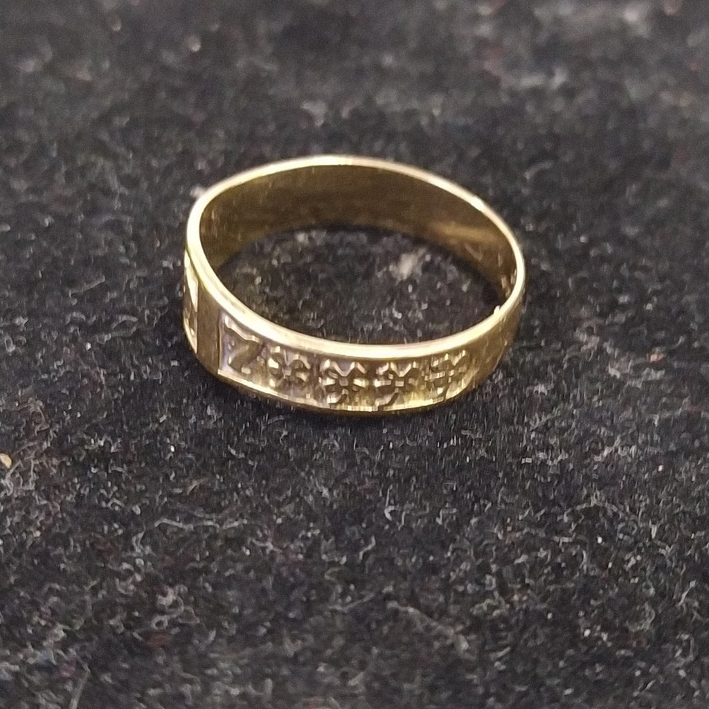 ARGOLLA DE LA SUERTE ORO 14 K 2,60 GRMS (SEMINUEVO)