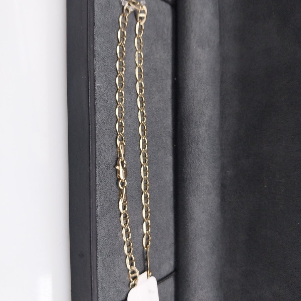 PULSERAS TEJIDO MARINERA ORO 14K 21 CM 3.4 GR (NUEVO)