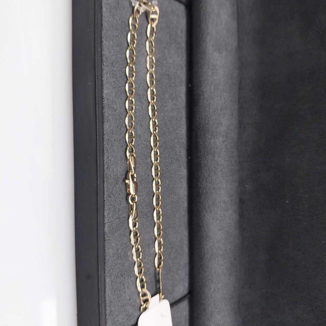PULSERAS TEJIDO MARINERA ORO 14K 21 CM 3.4 GR (NUEVO)