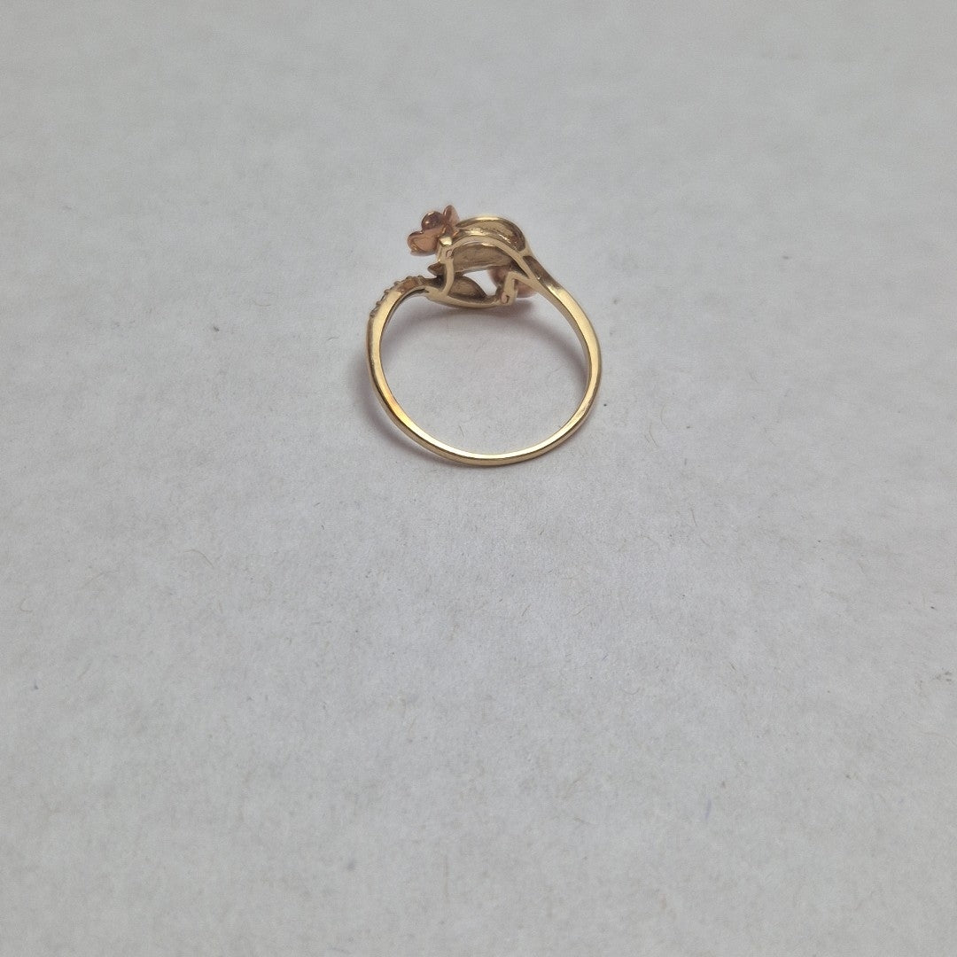 ANILLITO ORO, ORO COMBINADO 14 K 2.1 GRMS (SEMINUEVO)