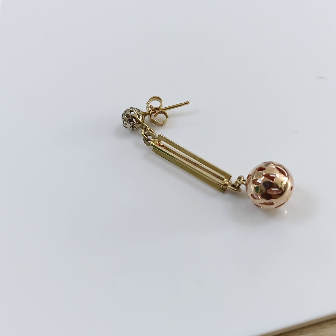 ARETES PAR ORO 14 K 3,80 GRMS (SEMINUEVO)