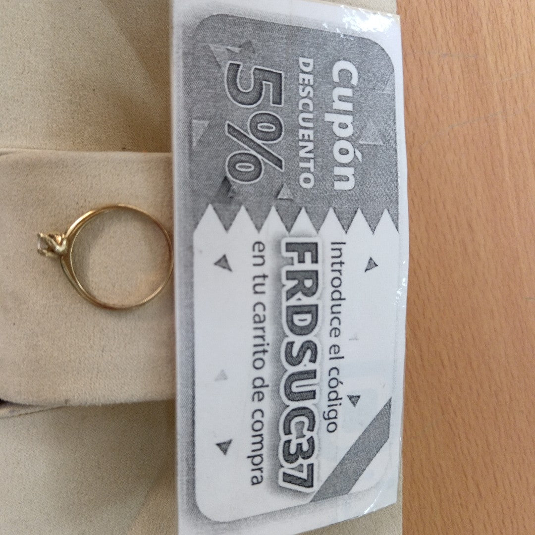 SOLITARIO ORO 10 K 1.5 GRMS (SEMINUEVO)