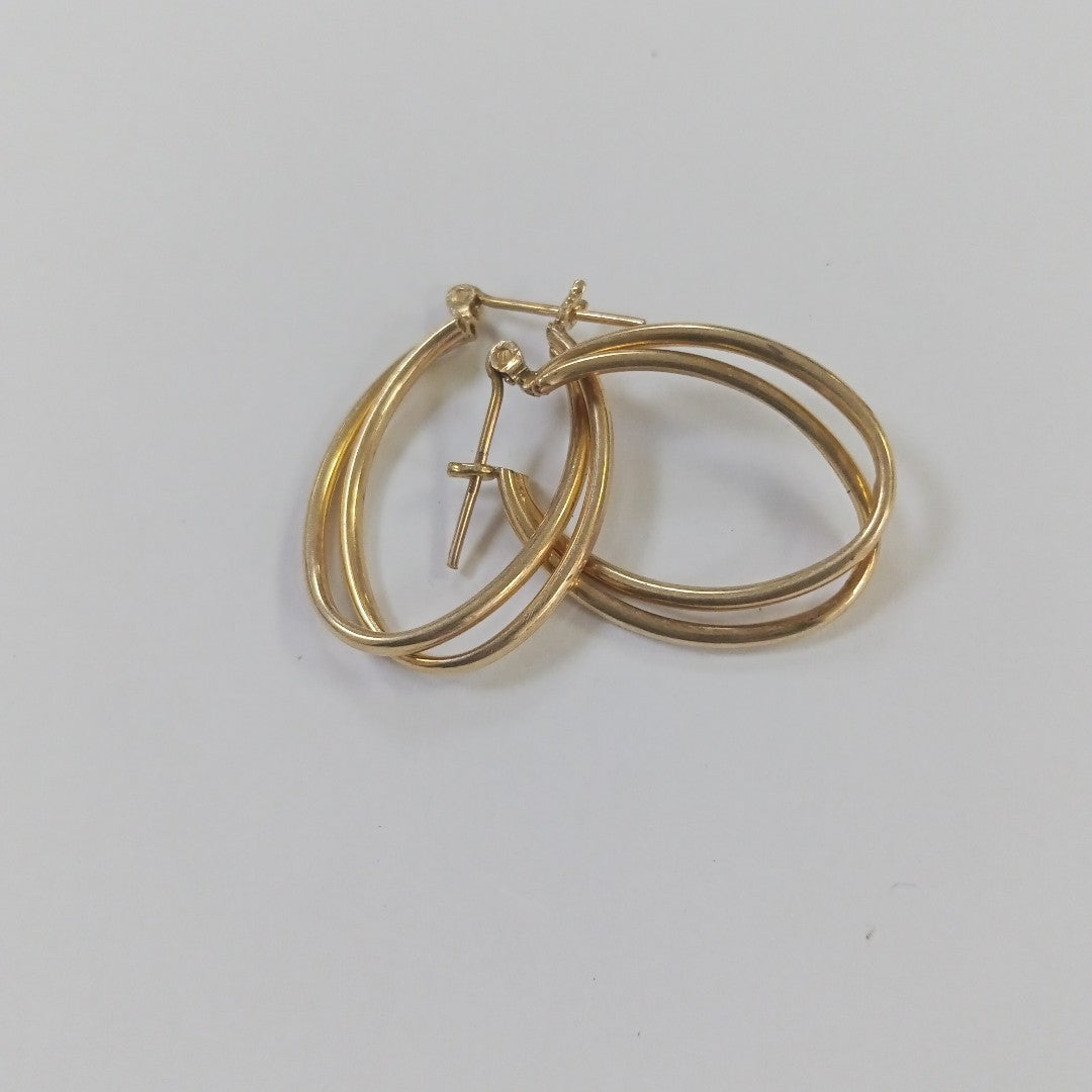 ARRACADAS PAR ORO 10 K 2.4 GRMS (SEMINUEVO)