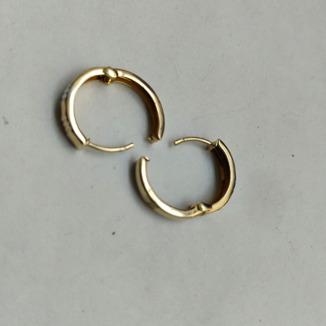 ARRACADAS PAR ORO 14 K 1.7 GRMS (SEMINUEVO)