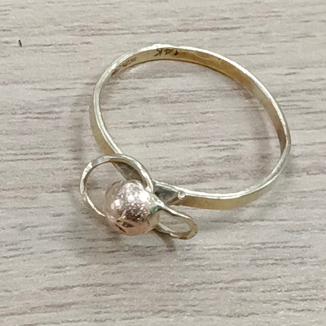 ANILLITO ORO COMBINADO 14 K 1,30 GRMS (SEMINUEVO)