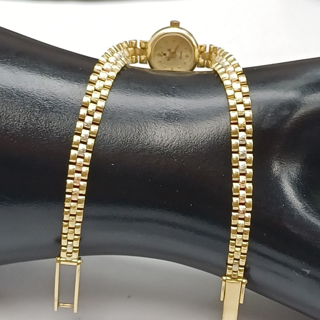 RELOJ CAJA Y PULSO ORO ORO 10 K 11.6 GRMS (SEMINUEVO)
