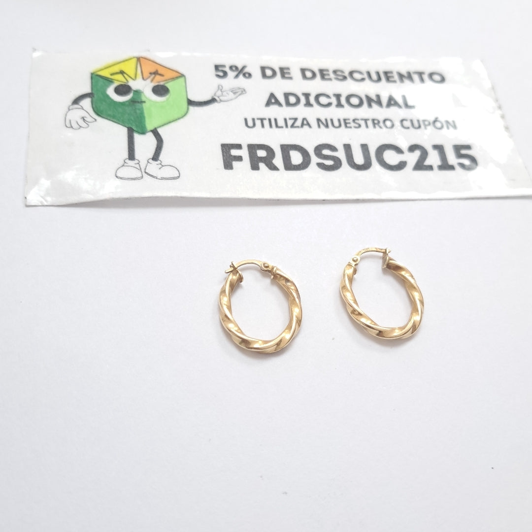 ARRACADAS PAR ORO 10 K 2.1 GRMS (SEMINUEVO)