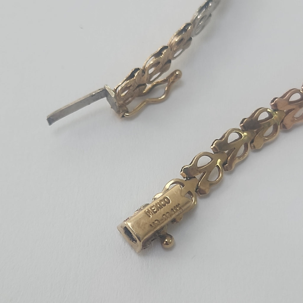 PULSERA ORO COMBINADO 14 K 4,40 GRMS (SEMINUEVO)