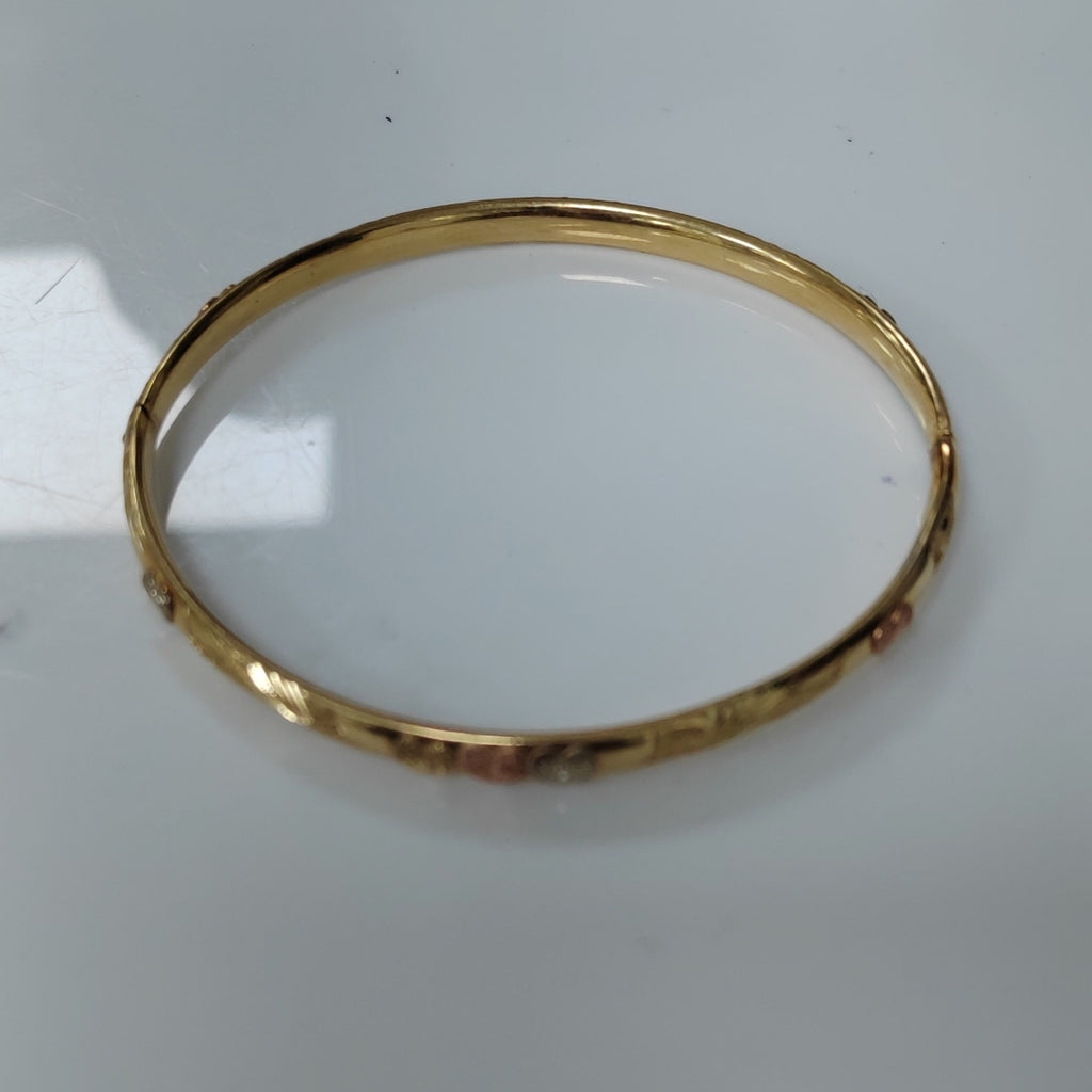 PULSERA RIGIDA ORO 14 K 7.9 GRMS (SEMINUEVO)