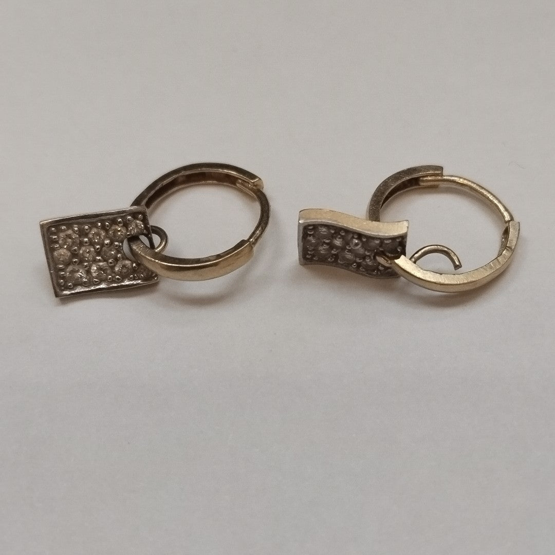 ARRACADAS PAR ORO 14 K 2.2 GRMS (SEMINUEVO)