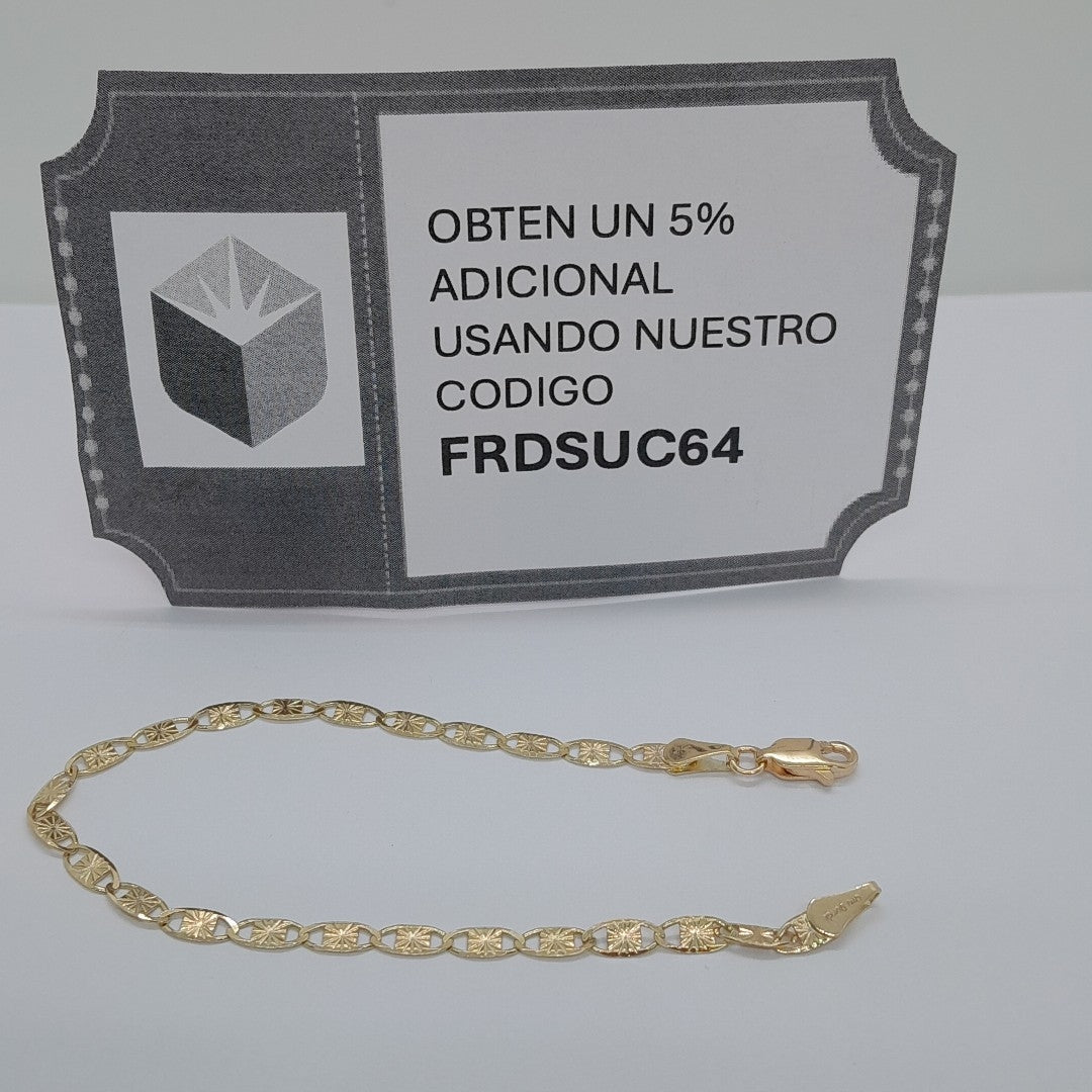 PULSERAS GUCHI ORO 14K 18 CM 2.8 GR (NUEVO)