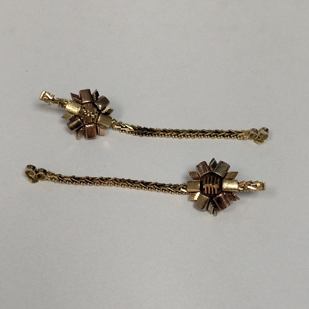 ARETES PAR ORO 14 K 7,50 GRMS (SEMINUEVO)
