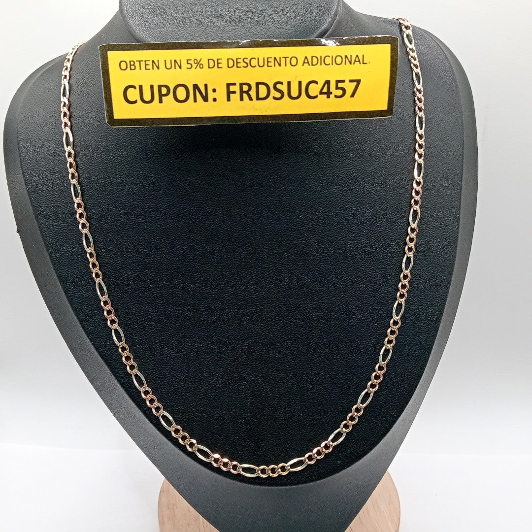 CADENA ORO, ORO COMBINADO 10 K 8.1 GRMS (SEMINUEVO)
