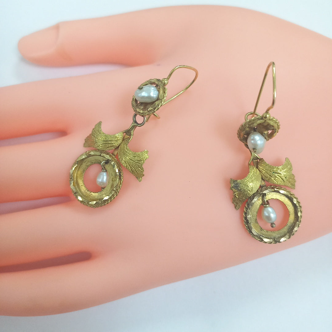 ARETES PAR ORO 8 K 5.5 GRMS (SEMINUEVO)