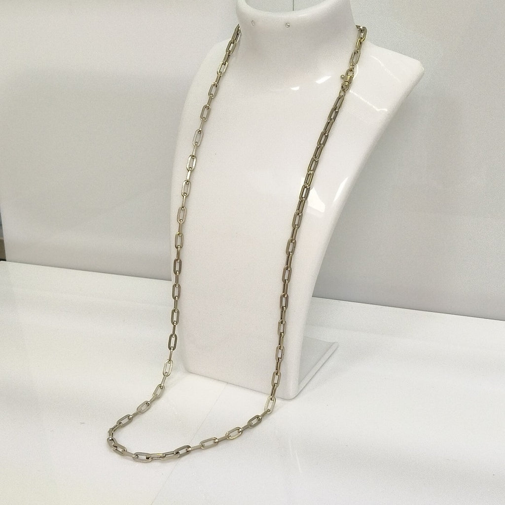 CADENA ORO, ORO BLANCO 14 K 13.8 GRMS (SEMINUEVO)