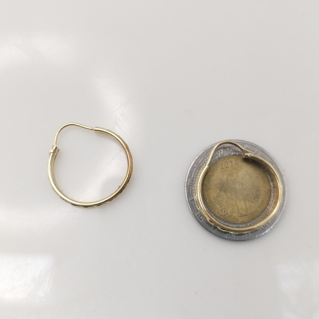 ARRACADAS PAR ORO 14 K 1.2 GRMS (SEMINUEVO)