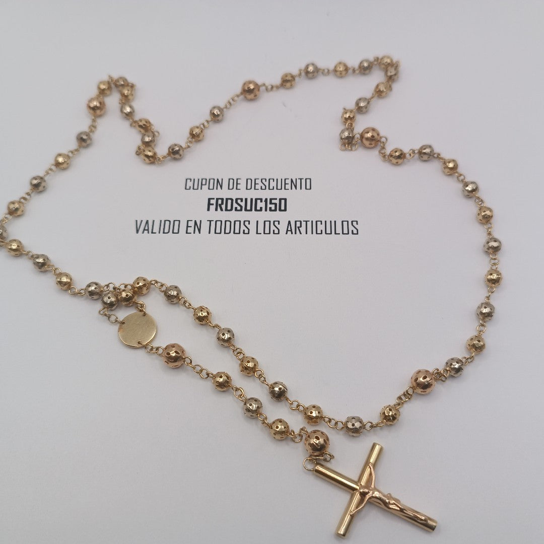ROSARIO ORO COMBINADO 14 K 20,30 GRMS (SEMINUEVO)