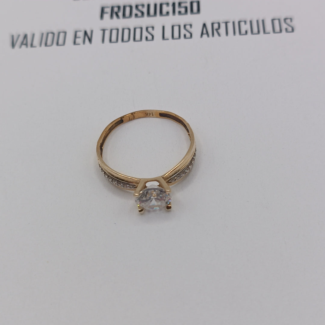 SOLITARIO ORO 14 K 1.9 GRMS (SEMINUEVO)
