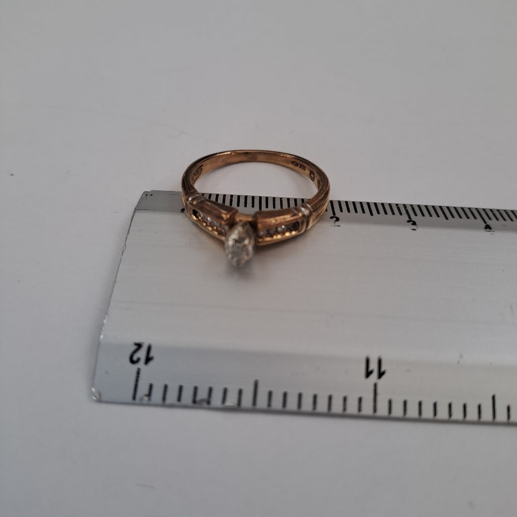 ANILLITO,SOLITARIO ORO 10 K 2,50 GRMS (SEMINUEVO)