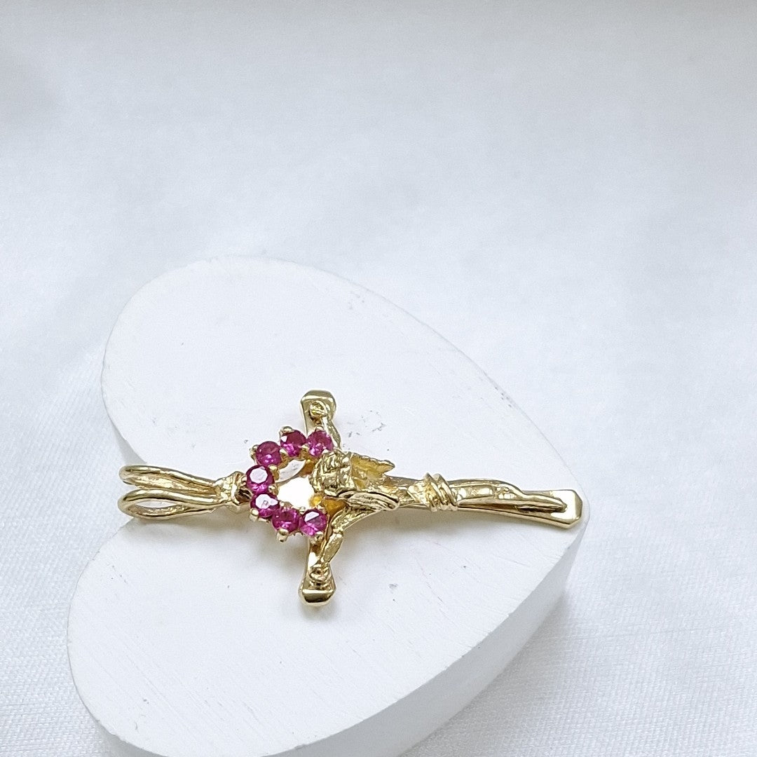 CRUCIFIJO ORO 10 K 2,70 GRMS (SEMINUEVO)