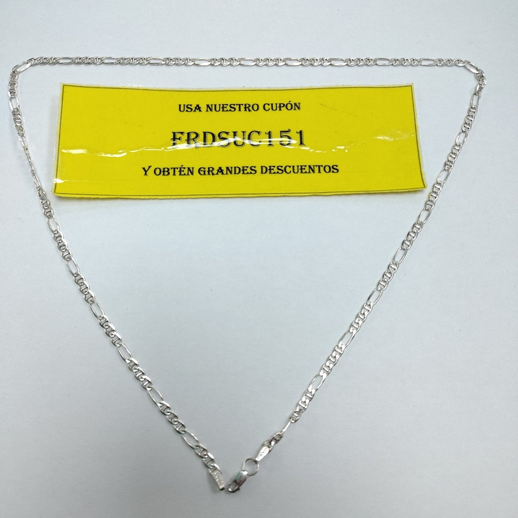 CADENA TEJIDO MARINERO PLATA .925 55 CM 7.9 GR (NUEVO)