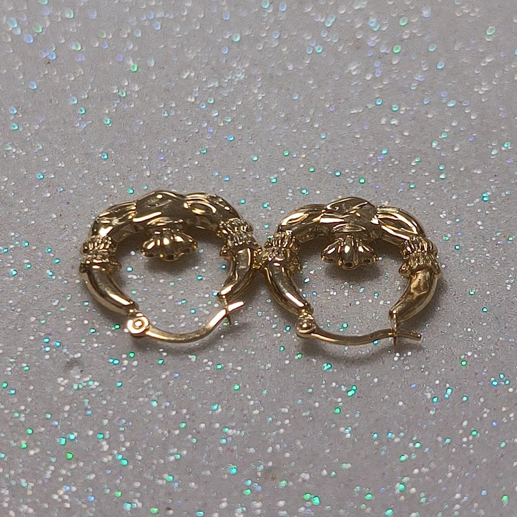 BROQUELES PAR ORO 14 K 0,80 GRMS (SEMINUEVO)