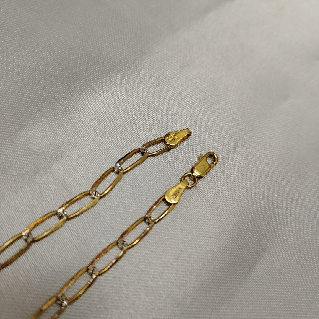 PULSERA TEJIDO ESLABONES 4G 18 CM (NUEVO)