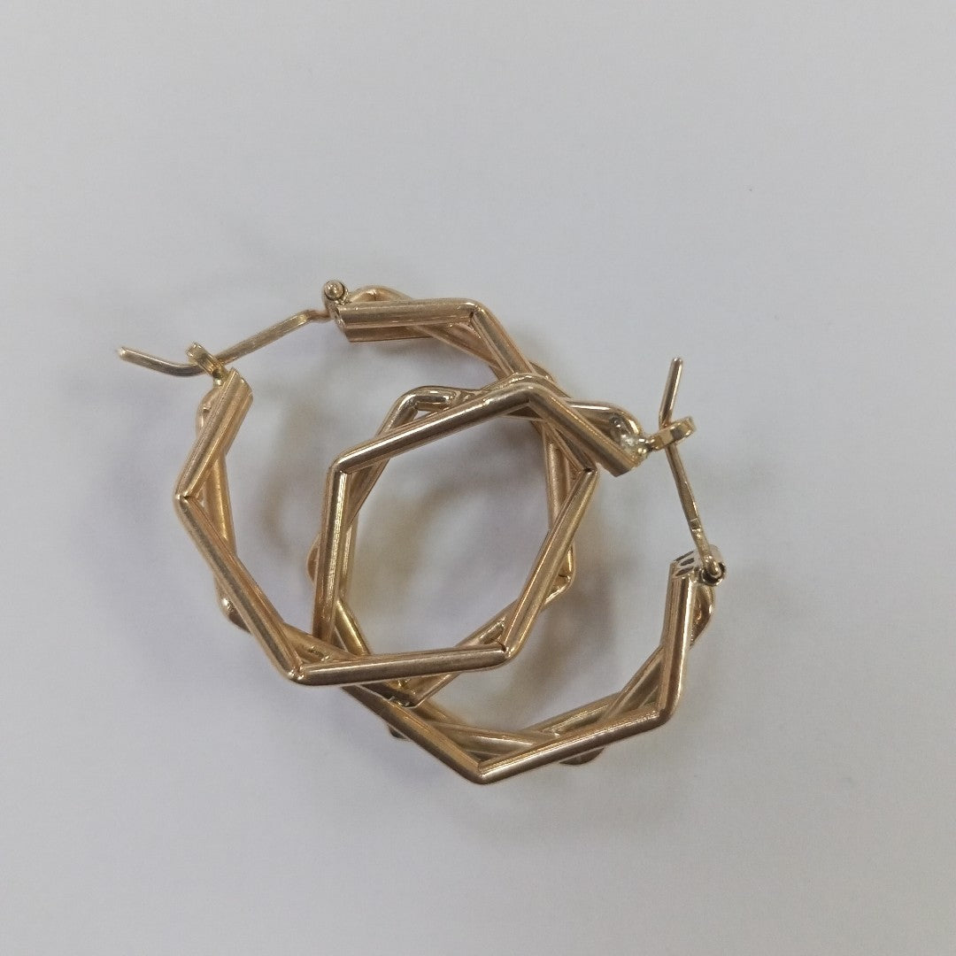 ARRACADAS PAR ORO 14 K 5.2 GRMS (SEMINUEVO)