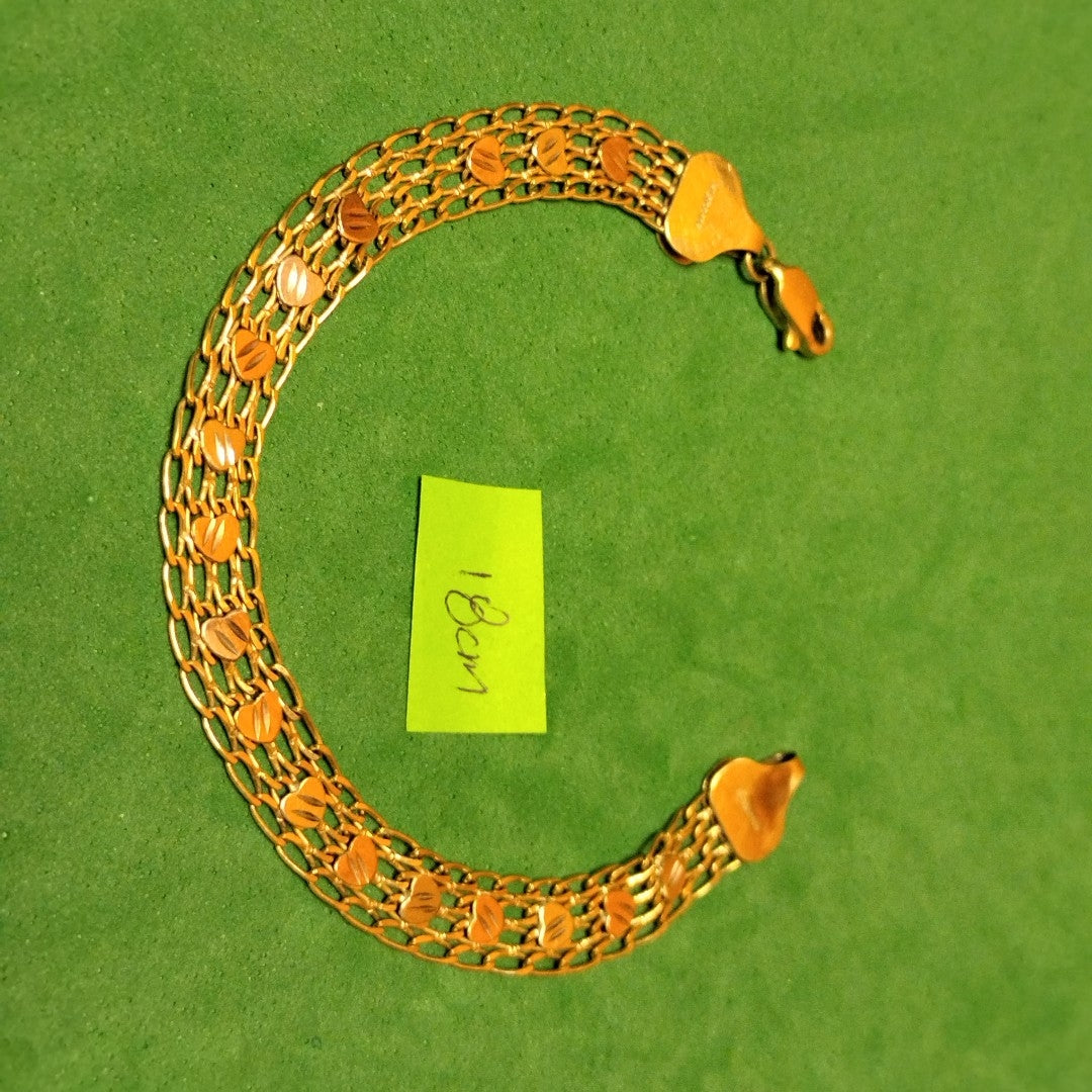 PULSERA ORO COMBINADO 10 K 6,30 GRMS (SEMINUEVO)