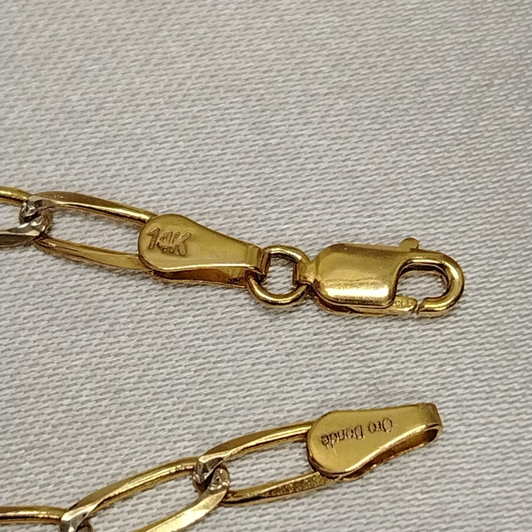 PULSERA TEJIDO ESLABONES 4G 18 CM (NUEVO)