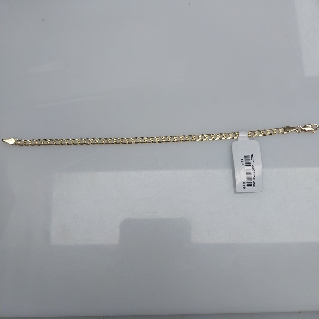 PULSERAS BARBADA ORO 14K 18 CM 4.6 GR (NUEVO)