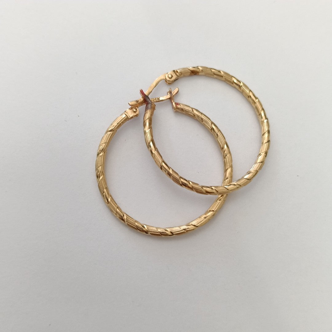 ARRACADAS PAR ORO 14 K 2.8 GRMS (SEMINUEVO)
