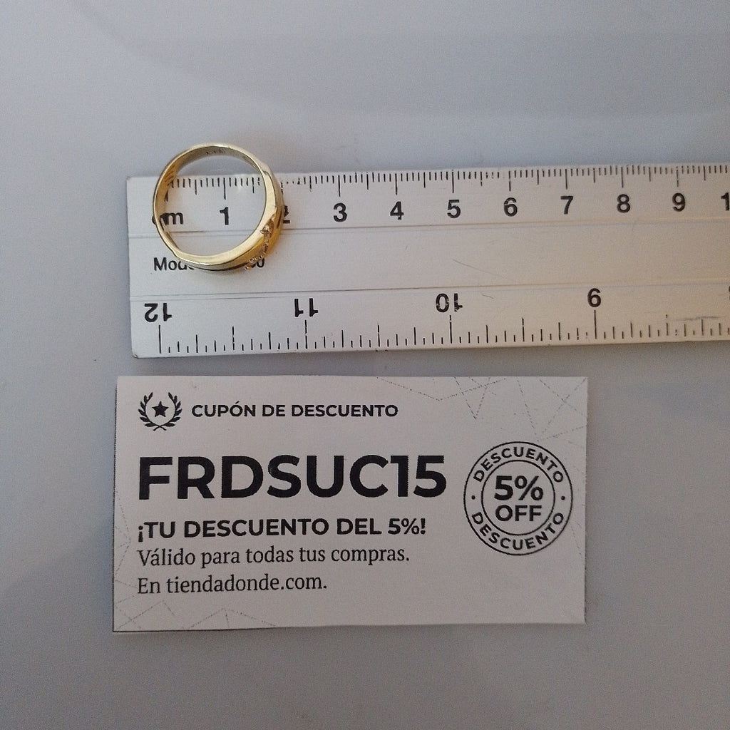 ARGOLLA ORO, RODIADO 14 K 4.8 GRMS (SEMINUEVO)