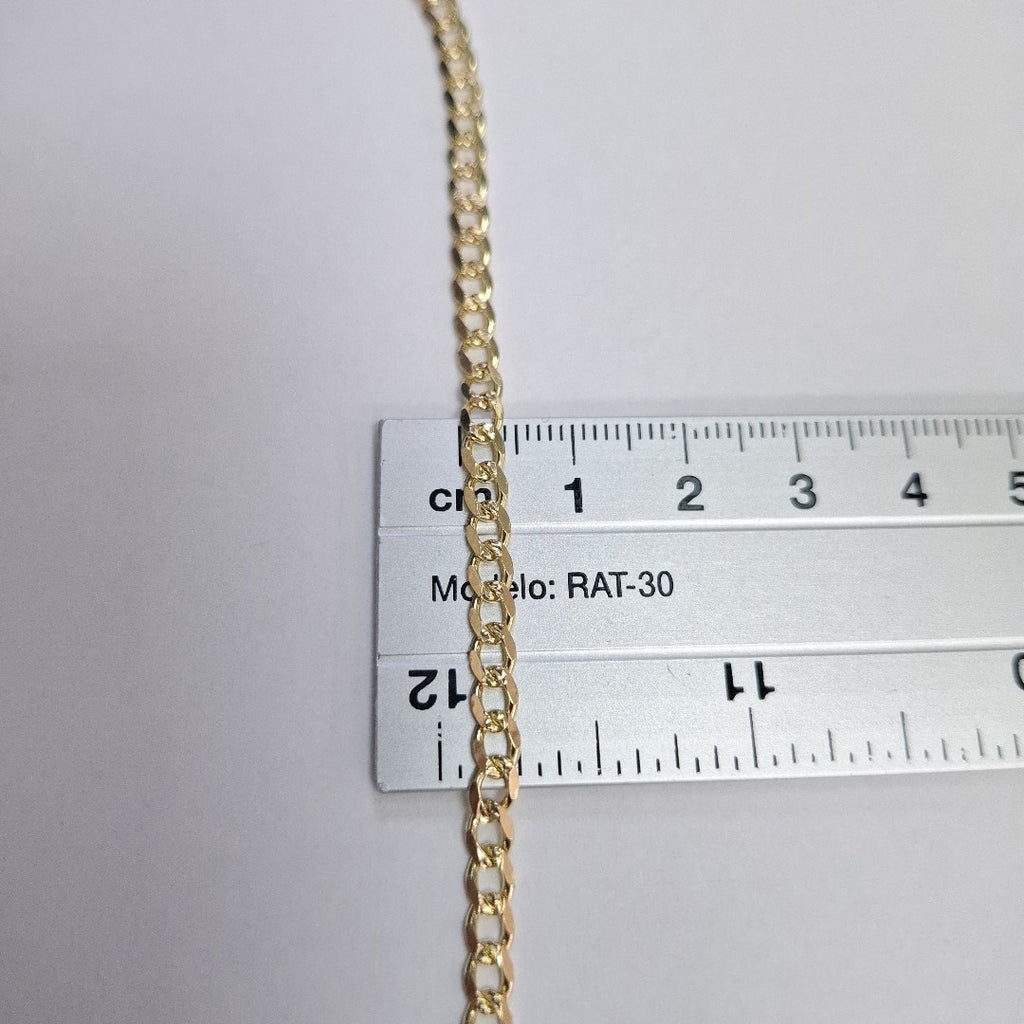 PULSERAS TEJIDO BARBADA ORO 14K 18 CM 4.8 GR (NUEVO)