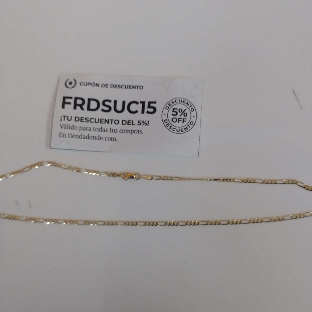CADENAS 3X1 ORO 14K 55 CM 5 GR (NUEVO)