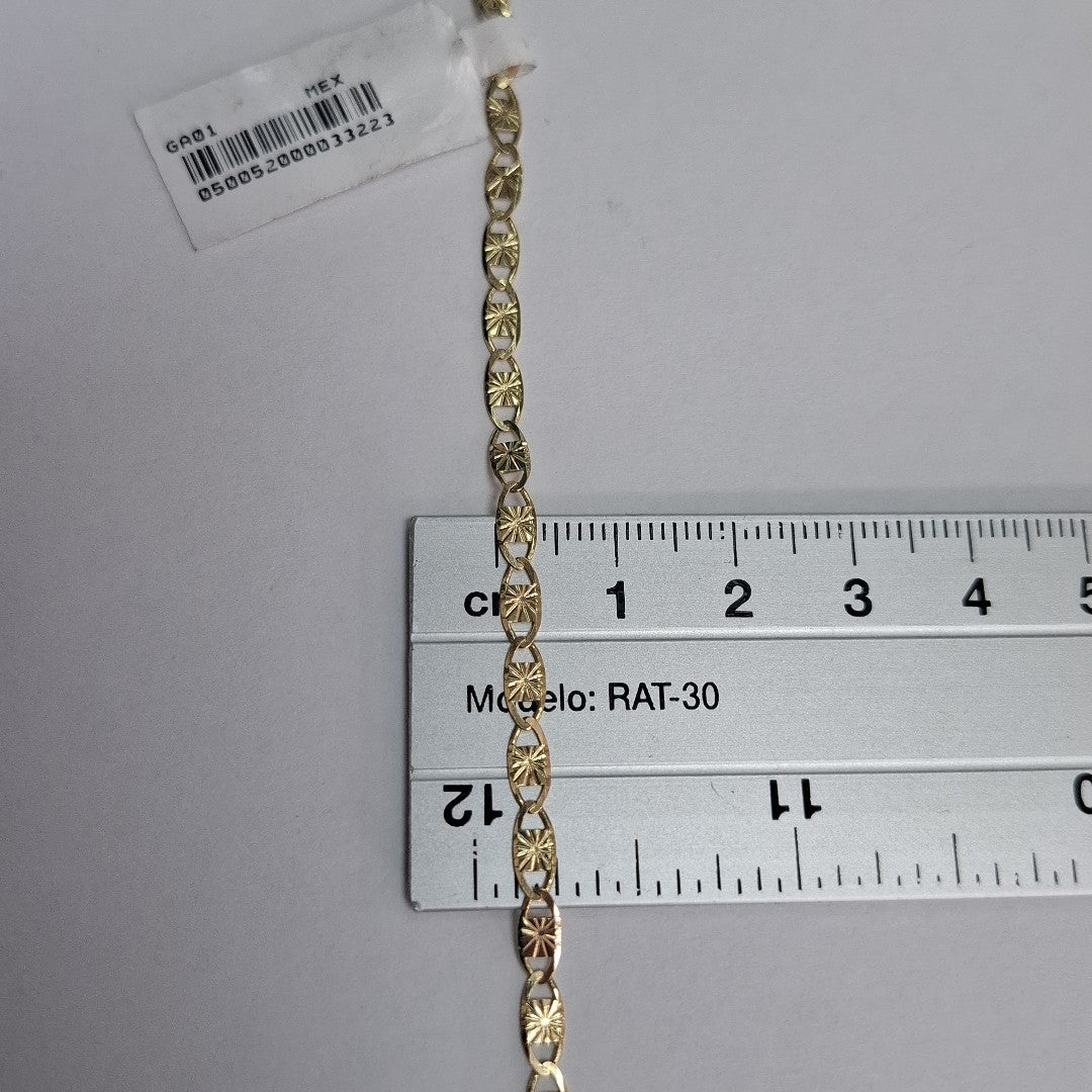 PULSERAS GUCHI ORO 14K 18 CM 2.9 GR (NUEVO)