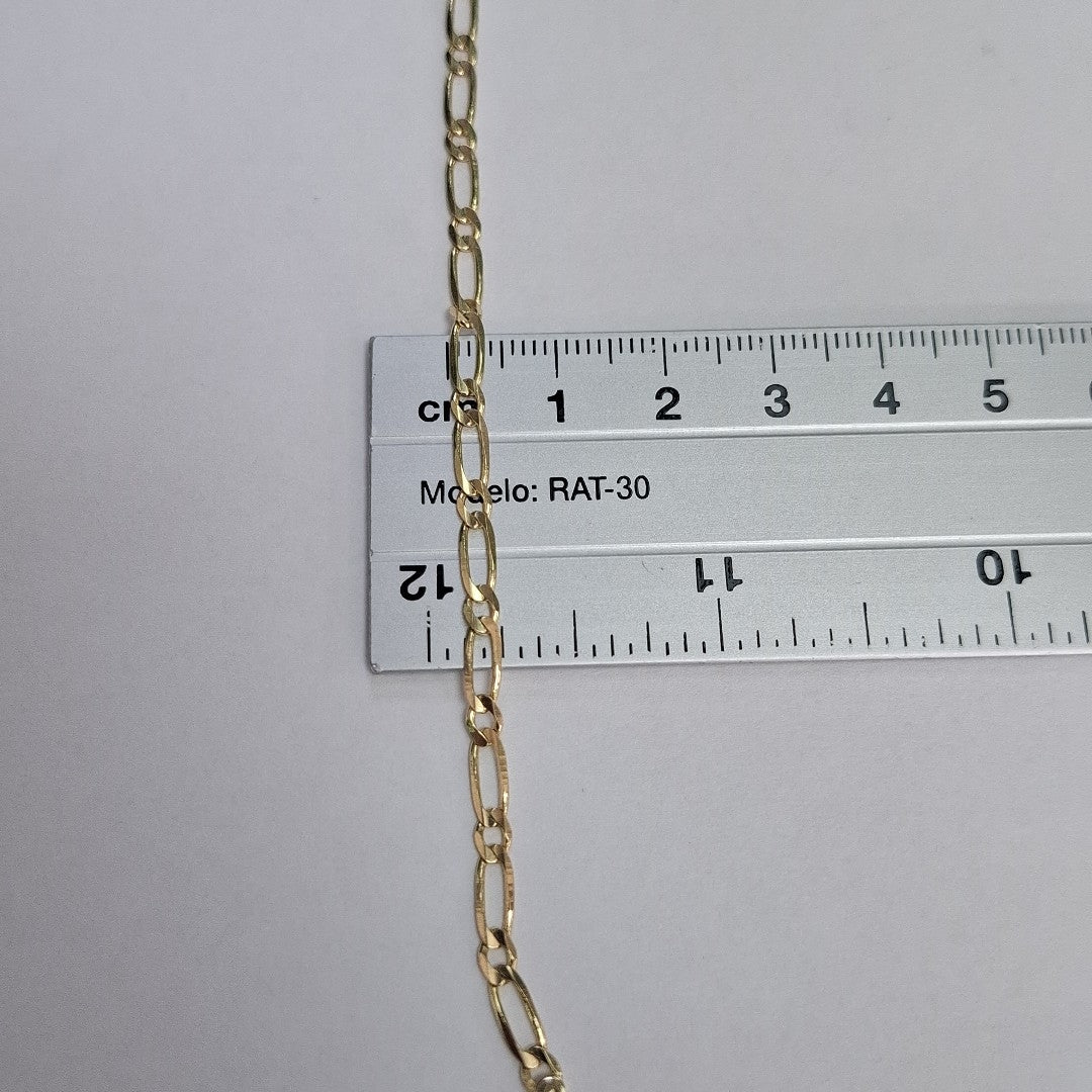 PULSERAS 1X1 ORO 14K 18 CM 2.7 GR (NUEVO)