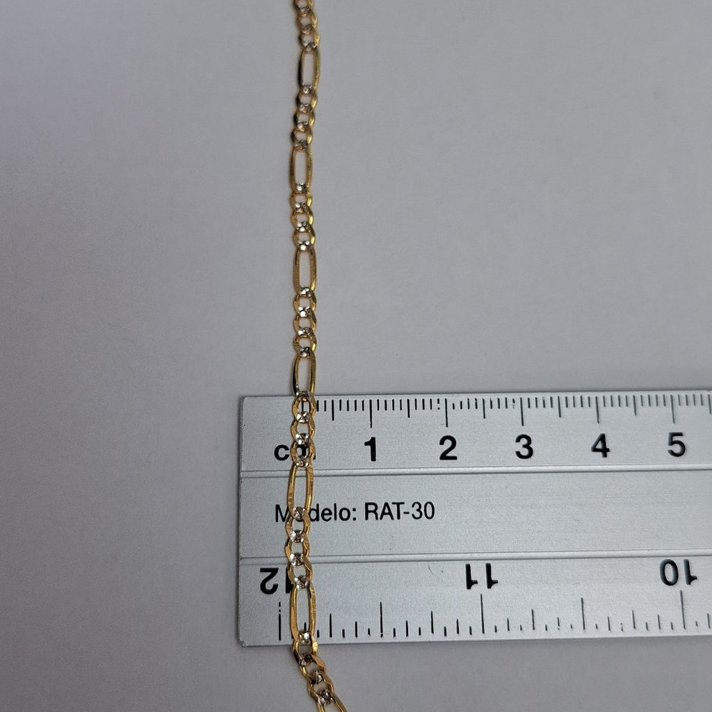 PULSERAS 3X1 DIAMANTADA ORO 14K 18 CM 3 GR (NUEVO)