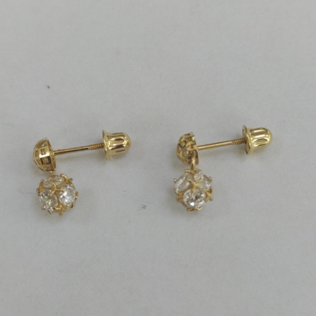 BROQUELES PAR ORO 14 K 0,80 GRMS (SEMINUEVO)