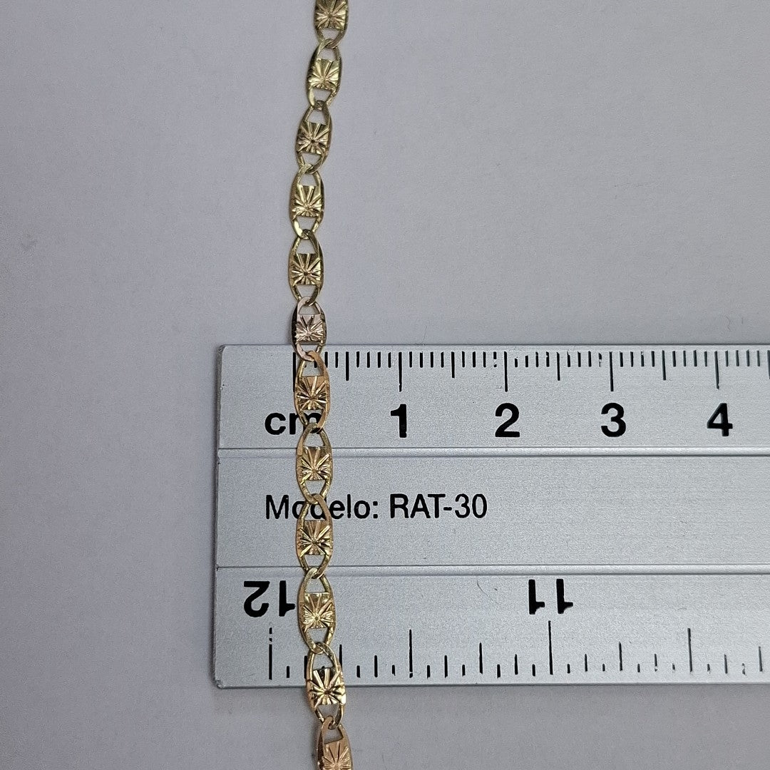 PULSERAS GUCHI ORO 14K 18 CM 2.8 GR (NUEVO)